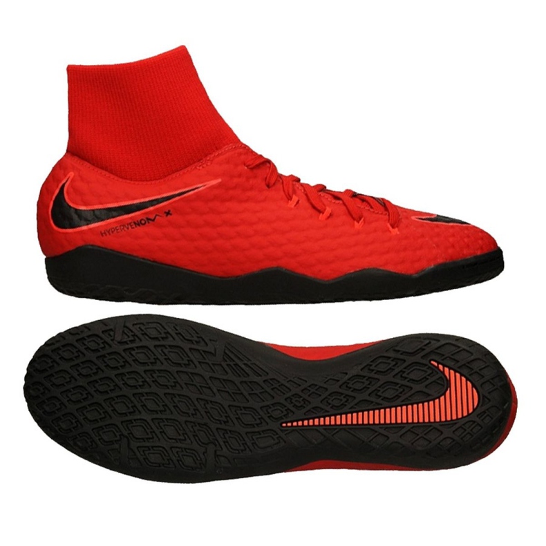 Sobne cipele Nike HypervenomX Phelon Iii Df Ic M 917768-616 crvena crvena