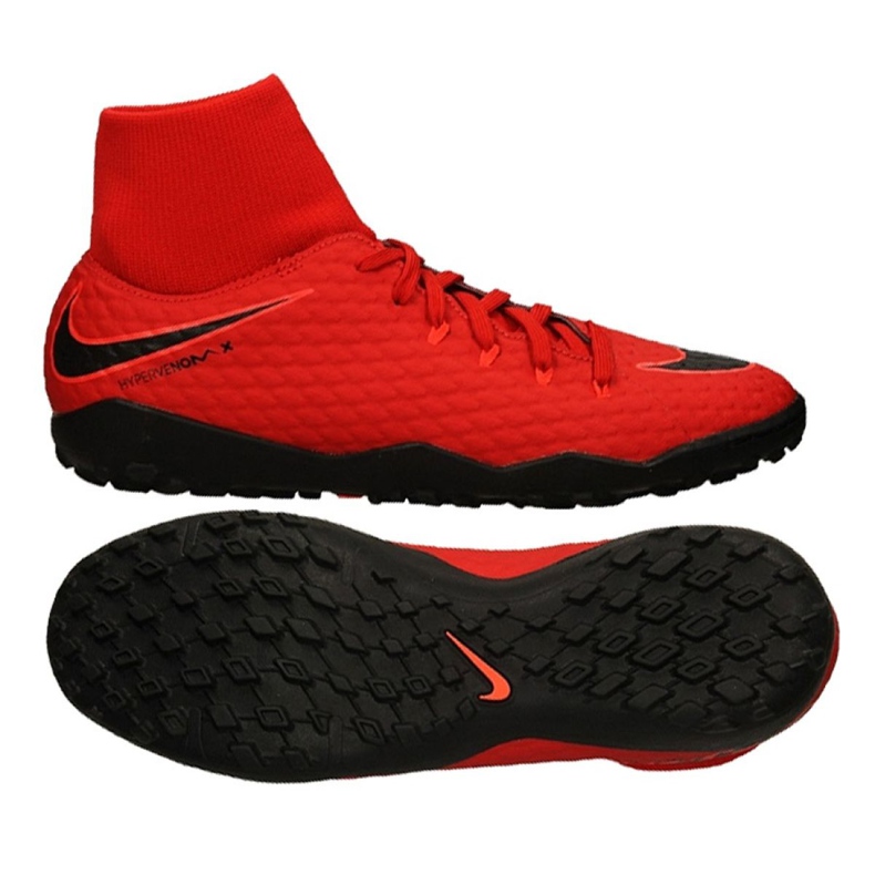 Kopačke Nike Hypervenomx Phelon Iii Df Tf M 917769-616 crvena crvena