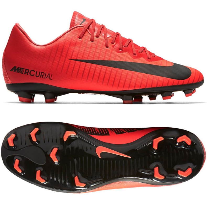 Tenisice za nogomet Nike Mercurial Vapor Xi Fg Jr 903594-616 raznobojna crvena