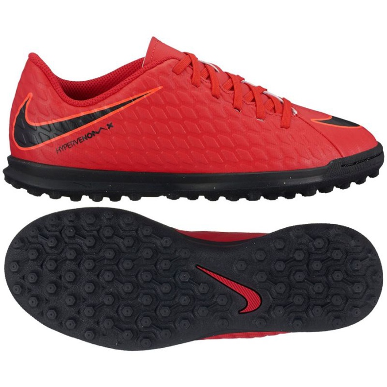 Kopačke Nike HypervenomX Phade III TF Jr 852585-616 crvena
