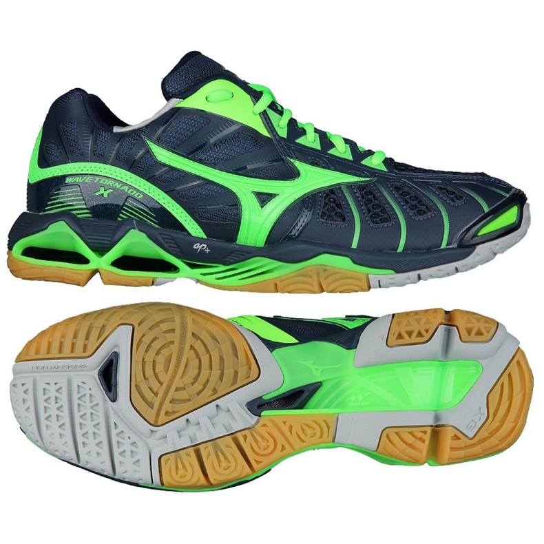 Mizuno Wave Tornado XM V1GA161236 tenisice za odbojku raznobojna mornarsko plava