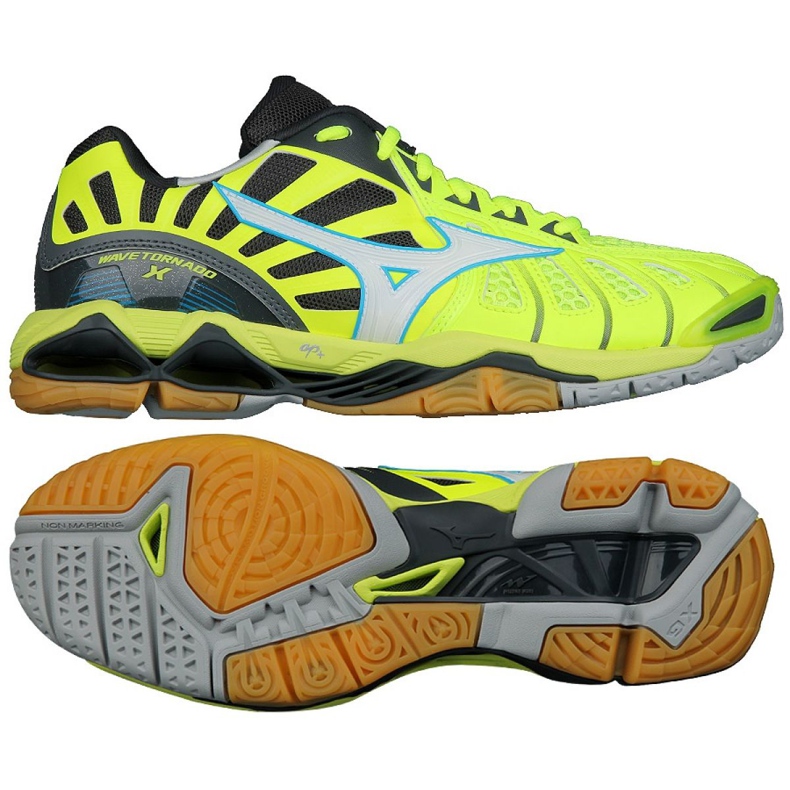 Mizuno Wave Tornado XM V1GA161242 tenisice za odbojku raznobojna zelena
