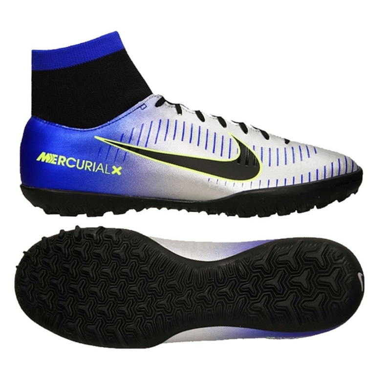 Nike MercurialX Victory Vi Neymar Df Tf M 921514-407 kopačke zelena, plava, siva / srebrna plava
