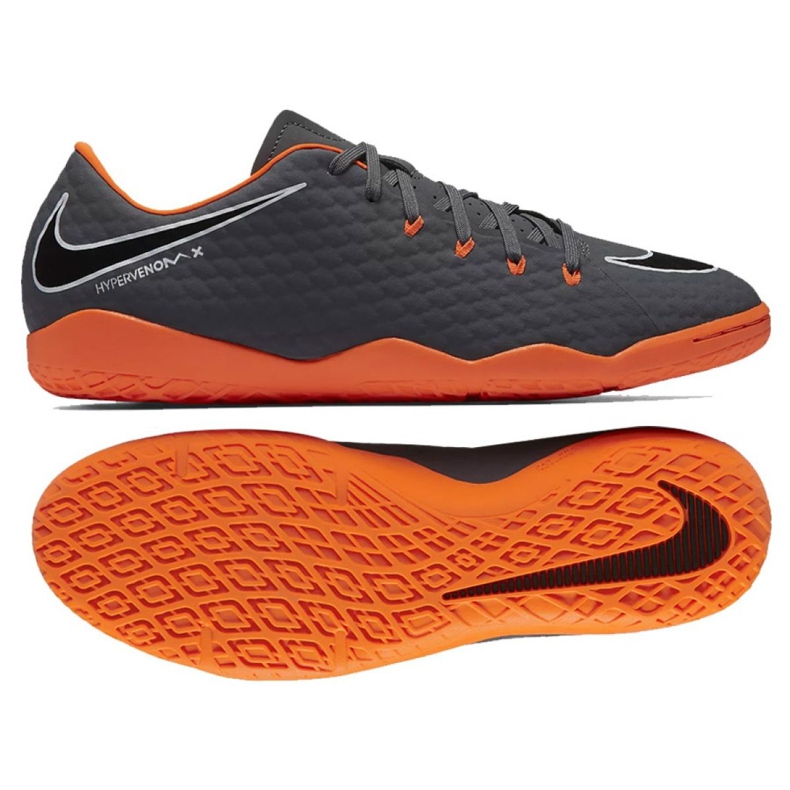 Nogometne cipele Nike Hypervenom Phantom 3 Academy Ic M AH7278-081 siva siva