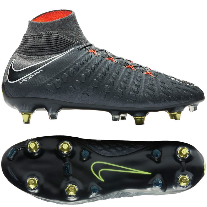 Nike nogometne čizme Hypervenom Phantom 3 Elite Df Fg Ac M AH7269-081 siva siva