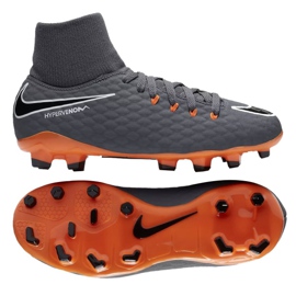 Nike nogometne cipele Hypervenom Phantom 3 Academy Df Fg Jr AH7287-081 raznobojna siva