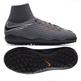Nike Hypervenom PhantomX 3 Academy Df Tf Jr AH7293-081 nogometne cipele višebojan siva