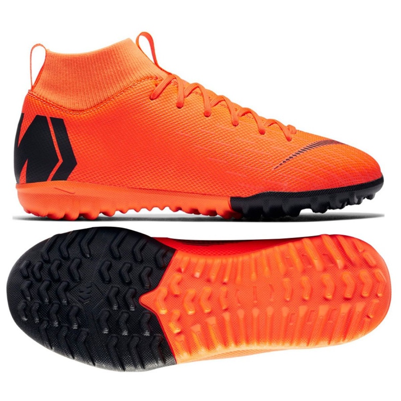 Nike Mercurial SuperflyX 6 Academy Gs Tf Jr AH7344-810 nogometne cipele naranča naranča