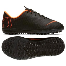 Nogometne cipele Nike Mercurial VaporX 12 Academy Gs Tf Jr AH7342-081 crno crno