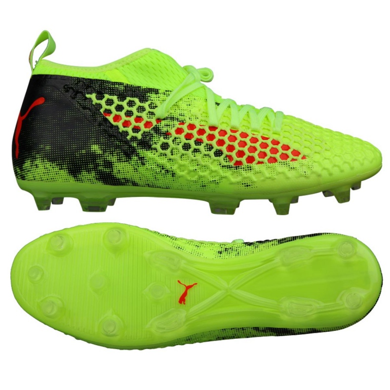 Puma Future 18.2 Netfit Fg Ag Fizzy M 104321 01 kopačke zelena zelena