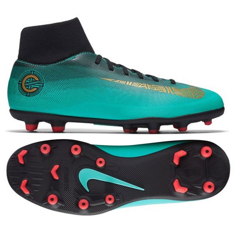 Nogometne cipele Nike Mercurial Superfly 6 Club CR7 Mg AJ3545-390 raznobojna plava