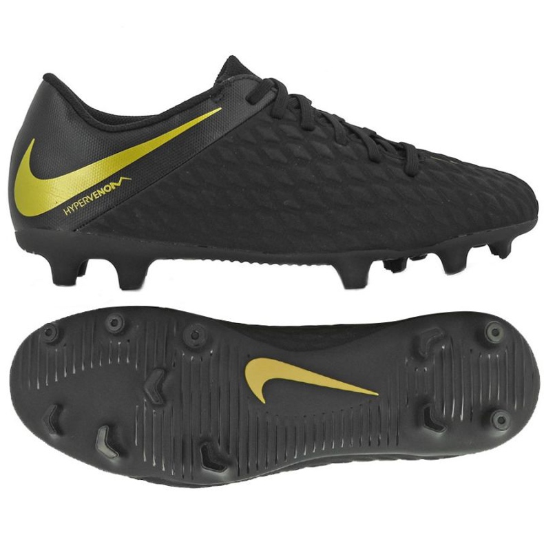 Nogometne cipele Nike Hypervenom Phantom 3 Club Fg 3 M AJ4145-090 crno crno