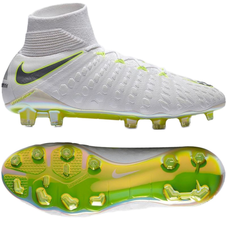 Nogometne cipele Nike Hypervenom Phantom 3 Elite Dynamic Fit FG M AJ3803-107 bijela