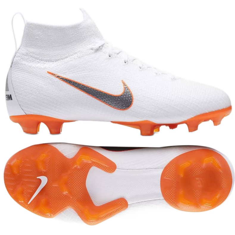 Nogometne cipele Nike Mercurial Superfly 6 Elite Fg Jr AH7340-107 bijela bijela