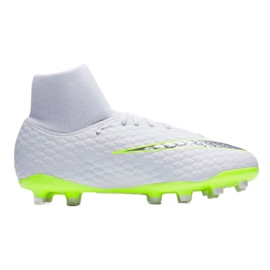 Nike nogometne cipele Hypervenom Phantom 3 Academy Df Fg Jr AH7287-107 bijela bijela