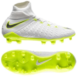 Nogometne cipele Nike Hypervenom Phantom 3 Elite Dynamic Fit Fg Jr AJ3791-107 bijela bijela
