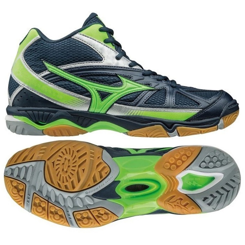 Mizuno Wave Hurricane 2 Mid M V1GA164536 tenisice za odbojku mornarsko plava mornarsko plava