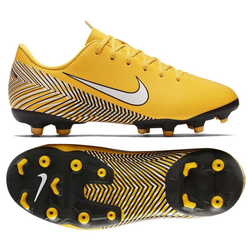 Kopačke za nogomet Nike Mercurial Vapor 12 Academy Neymar Mg Jr AO2896-710 raznobojna žuta boja