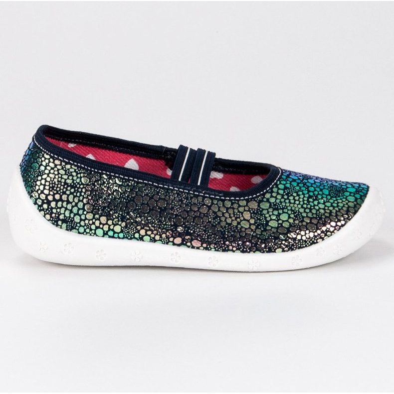 Raweks Sjajne papuče s elastičnom trakom zelena