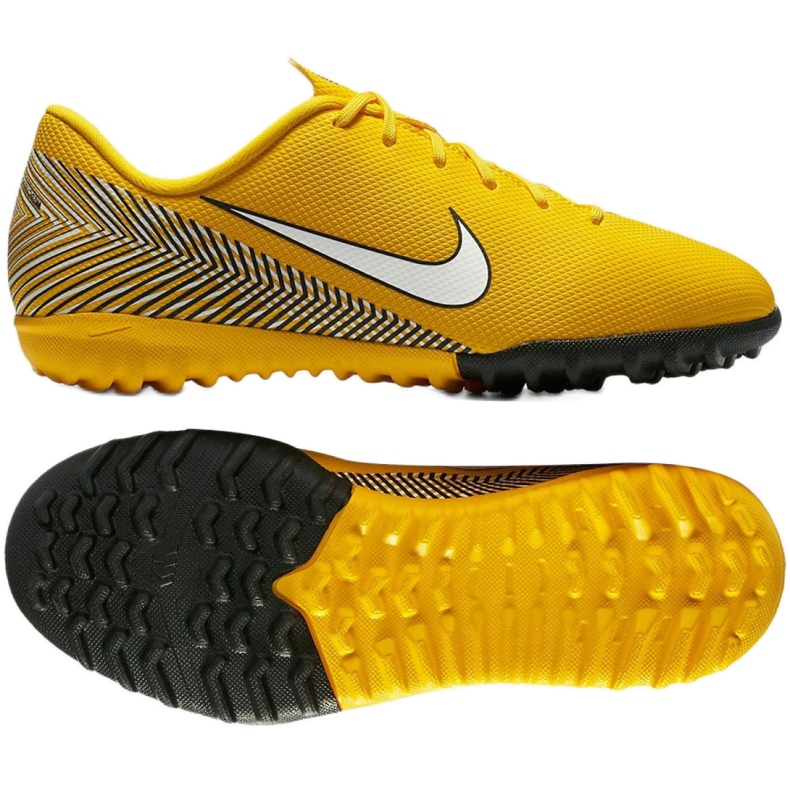 Nike Mercurial Vapor 12 Academy Neymar Tf Jr AO9476-710 nogometne cipele žuta boja žuta boja