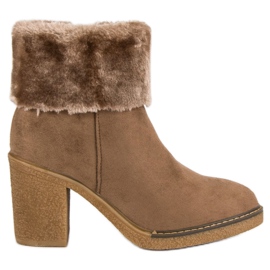 Seastar Antilop čizme s krznom crna smeđa