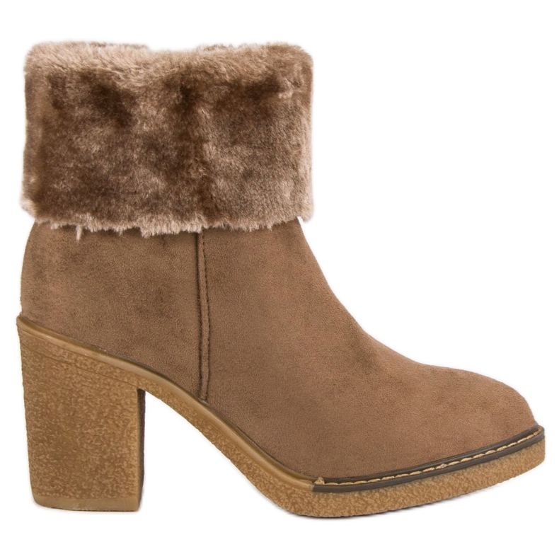 Seastar Antilop čizme s krznom crno smeđa