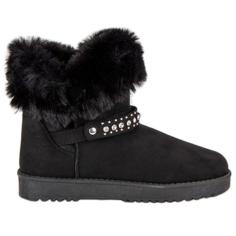 Seastar Mukluki s krznom crno