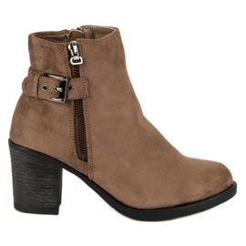 Small Swan Modne ženske čizme smeđa