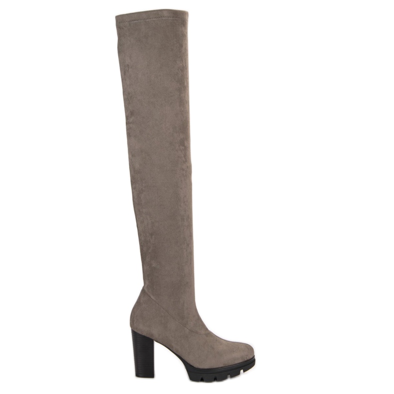 Vinceza Sive antilop čizme od bedra siva