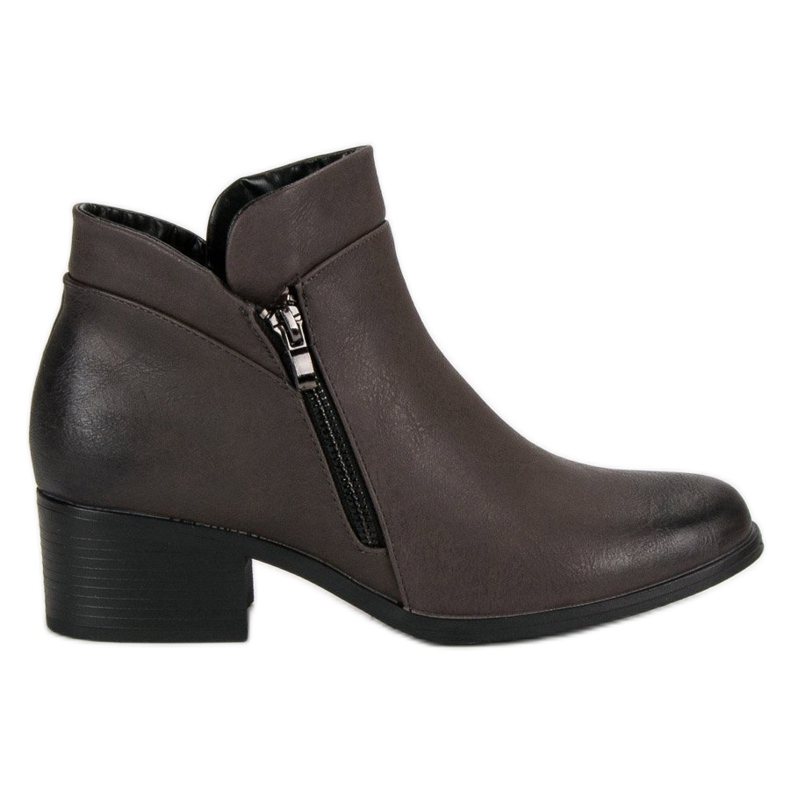 Vinceza Sive čizme s patentnim zatvaračem crno