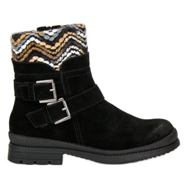 Filippo Crne kožne gležnjače crna