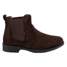 Lady Fashion Čizme do gležnjača od antilopa smeđa