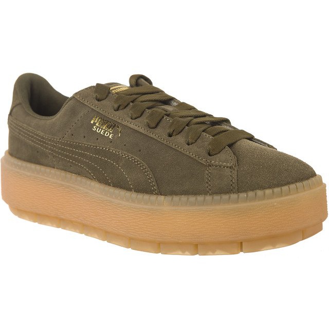 Puma Suede platforma Trace maslina zelena