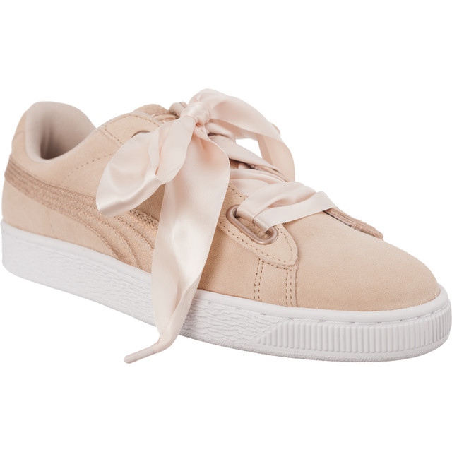 Puma Suede Heart Lunalux Wn S krema za prekrivanje kože smeđa