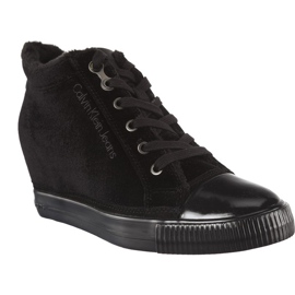 Traperice Calvin Klein Robina Velvet Blk crna