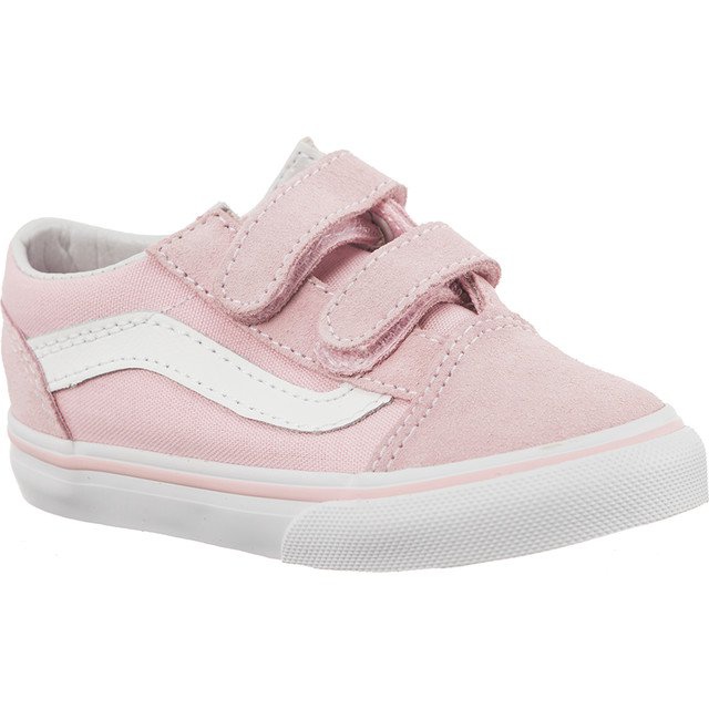 Vans Td Old Skool V Suede Canvas Q7K Kreda Pink Pink Bijela ružičasta
