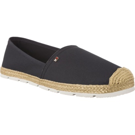 Espadrille s ravnim pamukom Tommy Hilfiger 403 tamnoplava