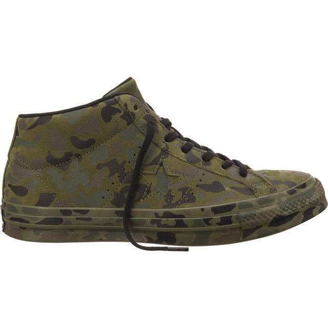 Converse 159746 Jedinstveni uslužni program Camo Mid crno zelena