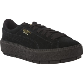 Trag platforme Puma Suede crna