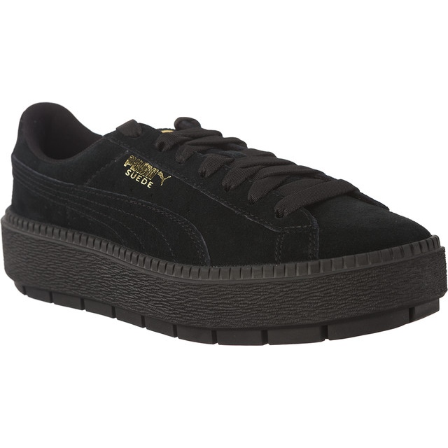 Trag platforme Puma Suede crno