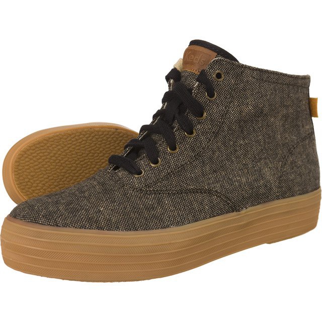 Keds Triple Hi Slub Tweed 787 smeđa