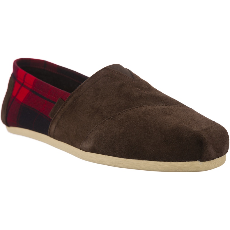 Toms Suede Plaid Mens Classic Alpaca 203 smeđa
