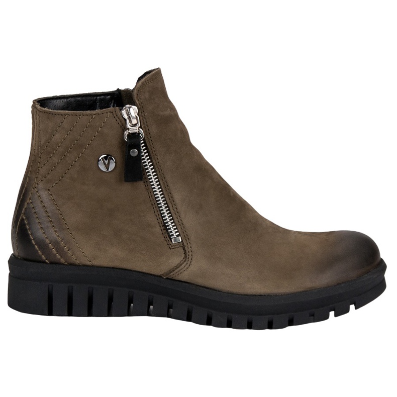 Niske čizme na VINCEZA patentnom zatvaraču zelena