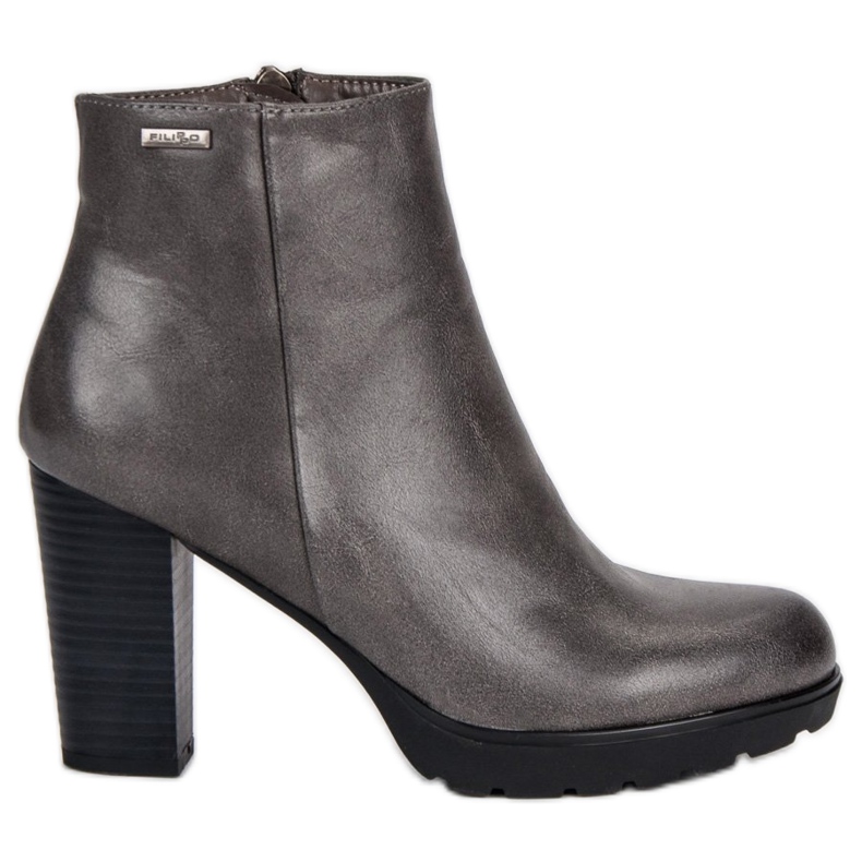 Filippo Grafitne čizme na postu siva
