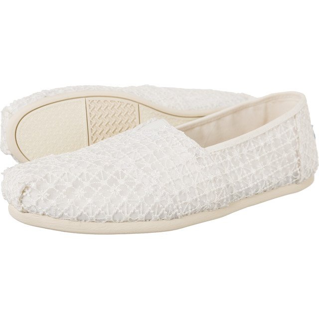 Toms Crochet Lace Womens Alpargata 9633 bijela
