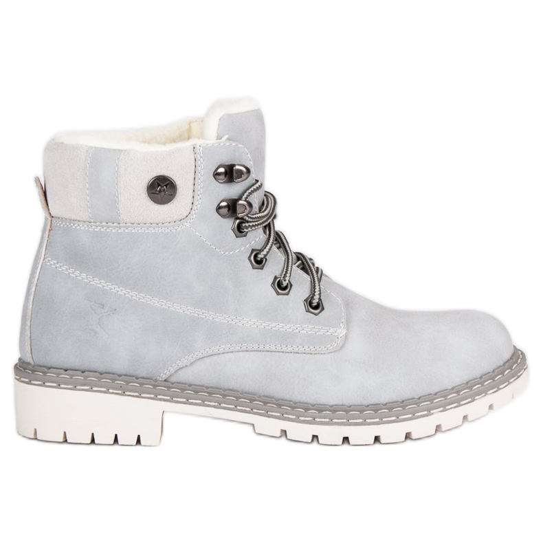 Filippo Sive čizme s kaputom od ovčje kože siva