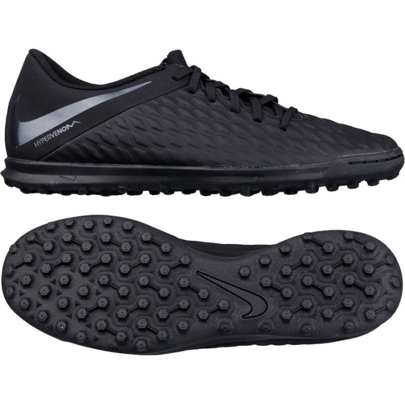Nogometna obuća Nike Hypervenom Phantomx 3 Club Tf AJ3811-001 crno crno