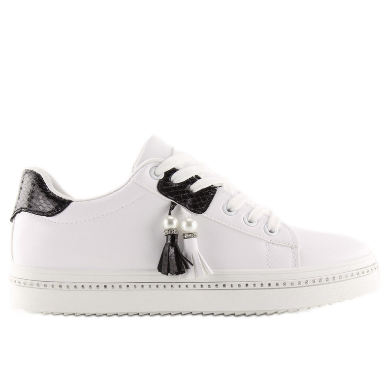 Ženske crno-bijele tenisice 88038 BIJELI / CRNI bijela