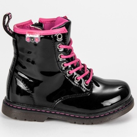 American Club Lakirani američki čizme crna