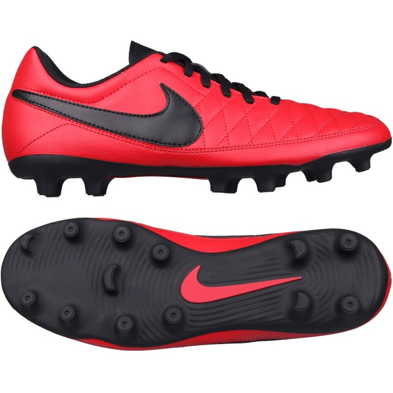 Nogometne cipele Nike Majestry Fg M AQ7902-600 crvena crvena